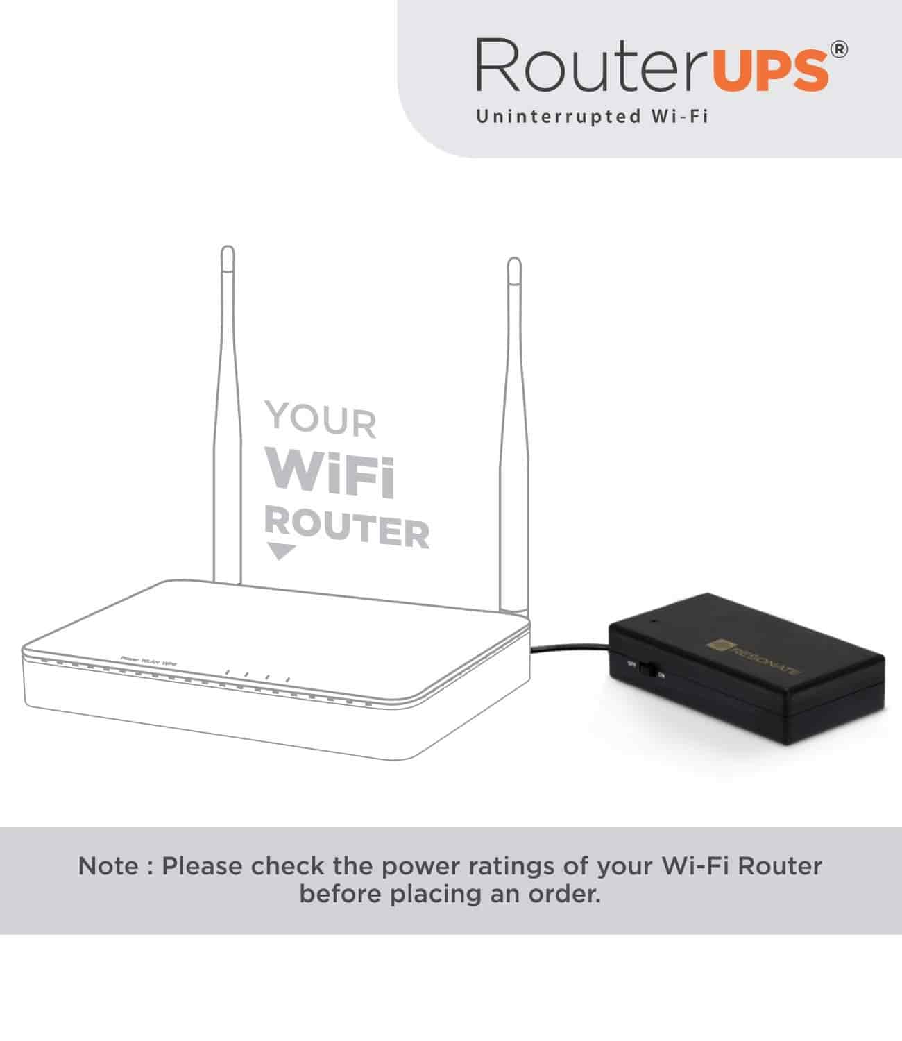 UPS for WiFi Routers, Modems, SetTop Boxes 12V UPS TechBuy.in